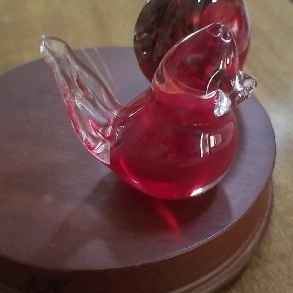 Sm. Bird & Apple Paperweights - Picture 6 of 8